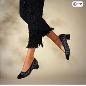 VIVAIA Julie Arch Pro Heels – Comfortable Sustainable Tweed Pump – Size 9.5